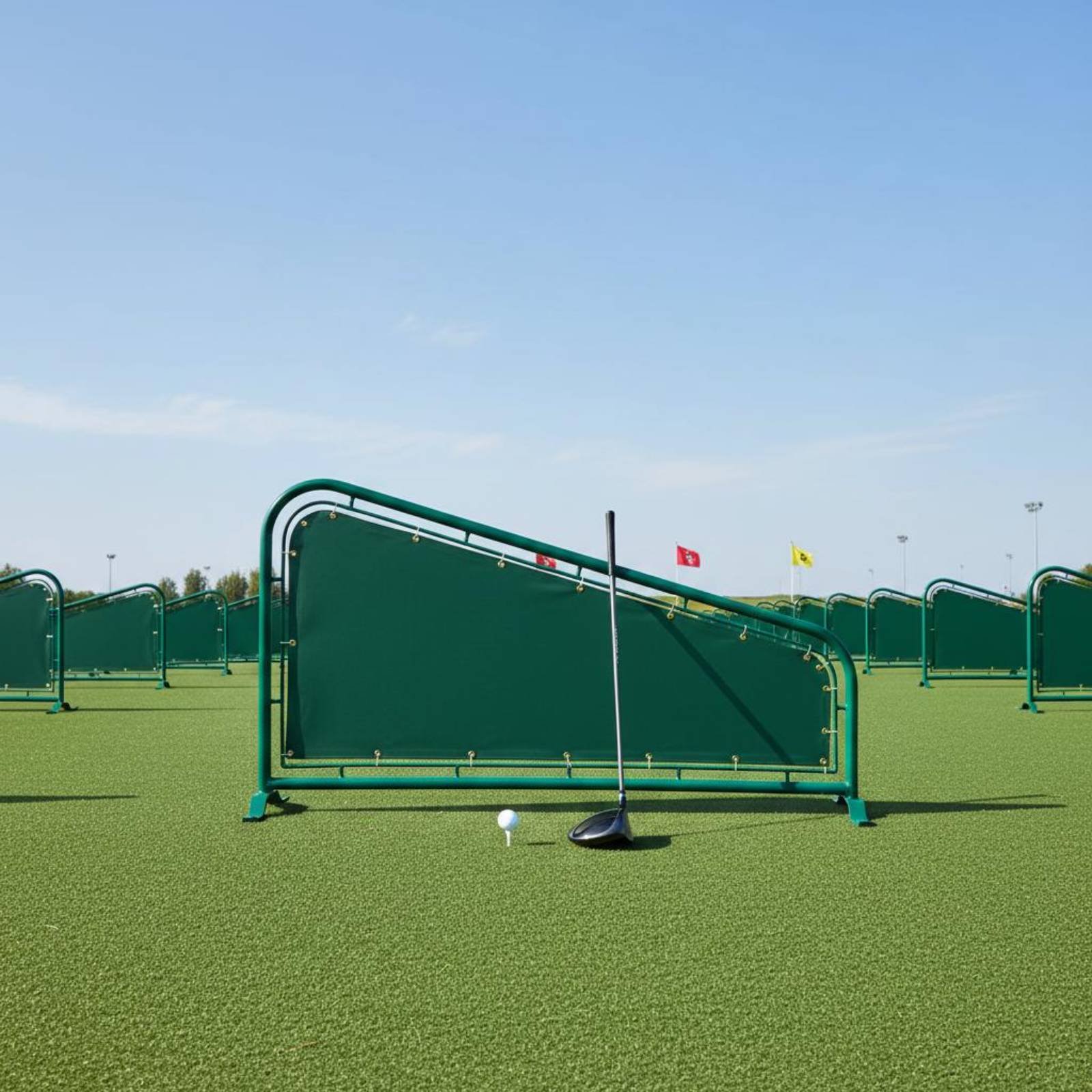 Heavy Equipment Usa - Canvas Golf-Trennwand, strapazierfähig, für Übungsplätze, Sportausrüstung,