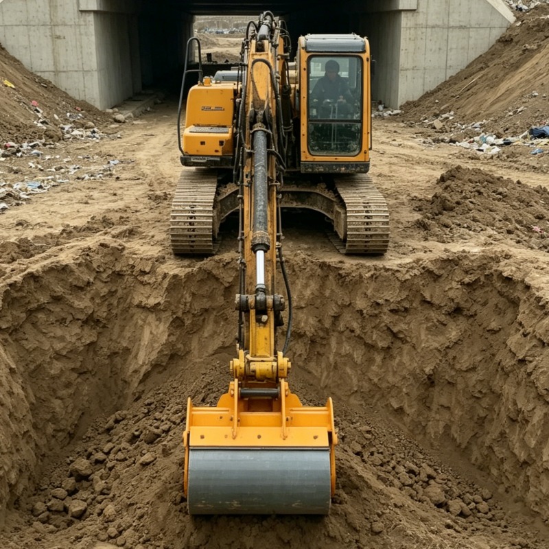 Plate Compactor Vibrator - Maßgefertigte Schwerlast-Hydraulik-Vibrationsplatte für Schmalgraben-Verfüllungsarbeiten, Asphaltverlegung und