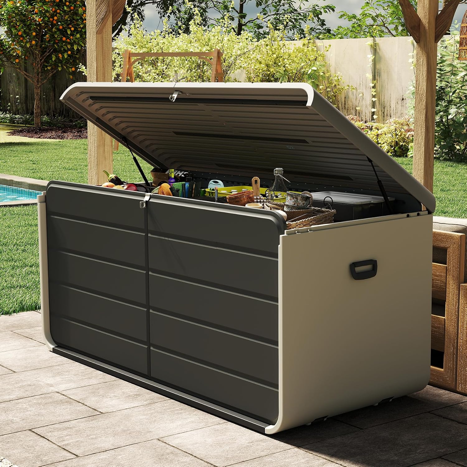 Heavy Equipment Storage - Innen- und Außen-Aufbewahrungsbox 200 Gallonen, Große