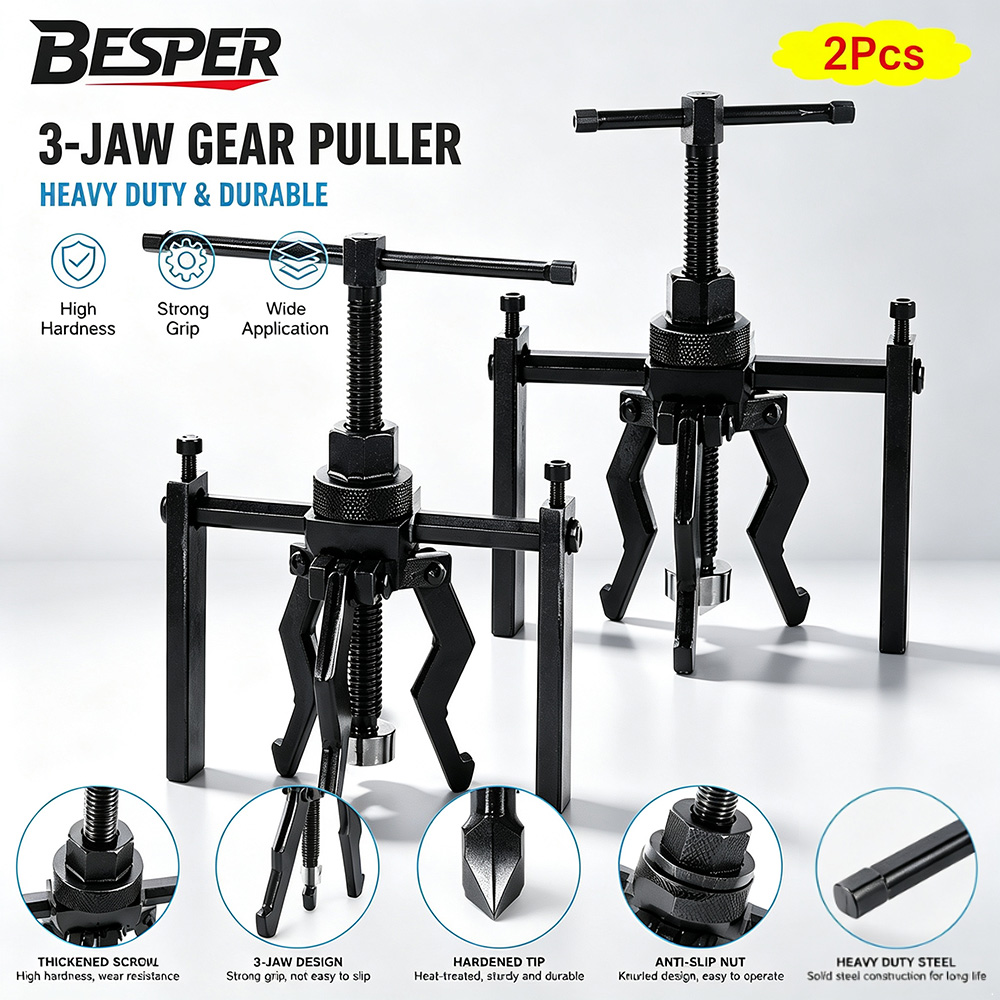 Heavy Equipment Grinder - 3-Backen-Lagerabzieher-Set für schwere Beanspruchung – Zahnrad-