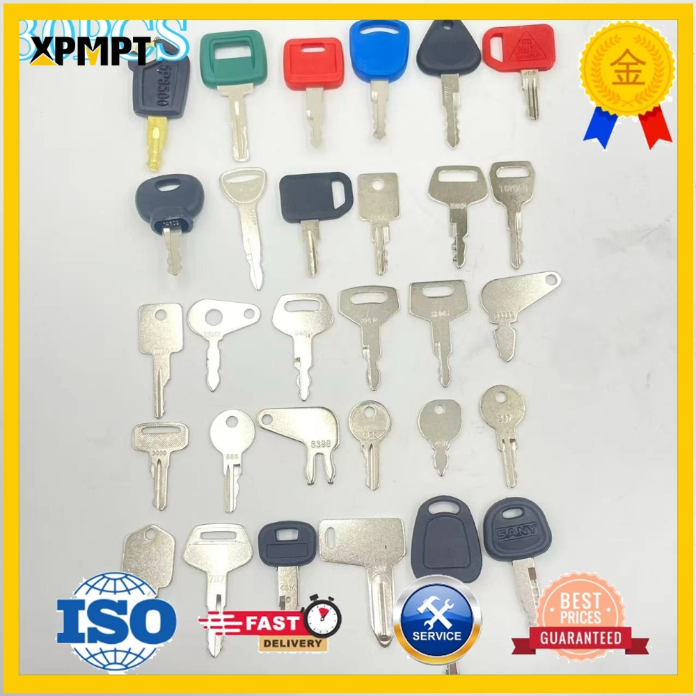 Heavy Equipment Keys - 30-teiliges Schlüsselset für schwere Geräte für