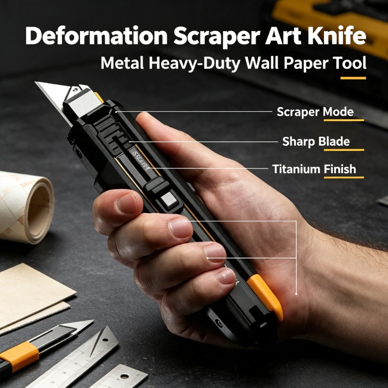 Heavy Equipment Scraper - ToughBuild Verformungsschaber Kunstmesser Wandpapier-Verformungswerkzeug Metall-Schwerlast-Verformungswerkzeug Messer