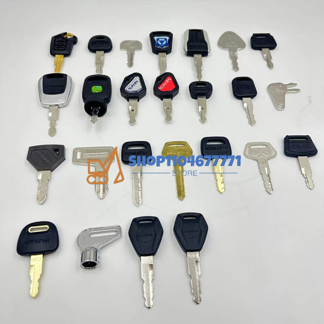 25 stücke Bagger Schlüssel für – Heavy Equipment Keys Bewertung und Preis