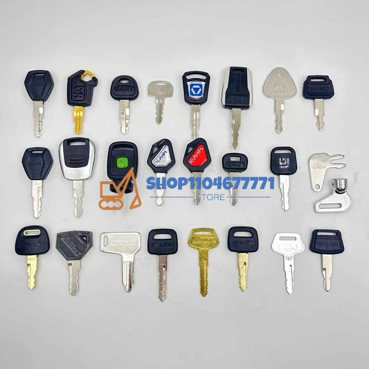 25 stücke Bagger Schlüssel für – Heavy Equipment Keys Bewertung und Preis