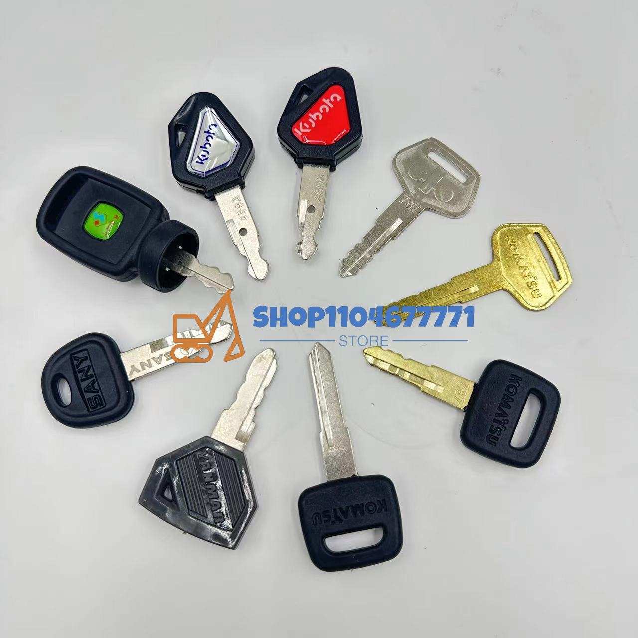 25 stücke Bagger Schlüssel für – Heavy Equipment Keys Bewertung und Preis