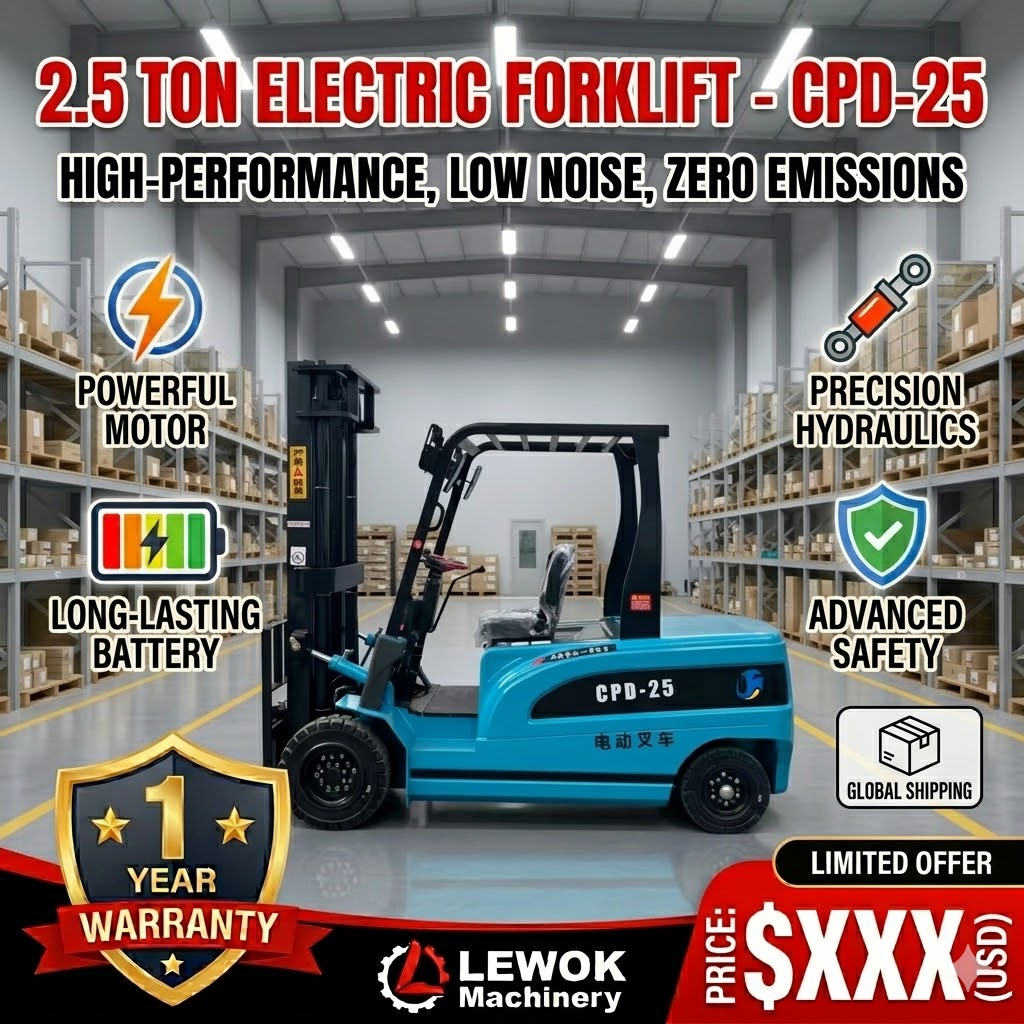 Elektrischer Gabelstapler 2,5  – Heavy Equipment Forklift Bewertung und Preis