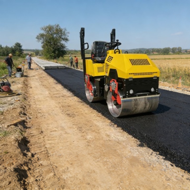 Einzel-Trommel-Straßenwalze Vi – Heavy Equipment Construction Bewertung und Preis
