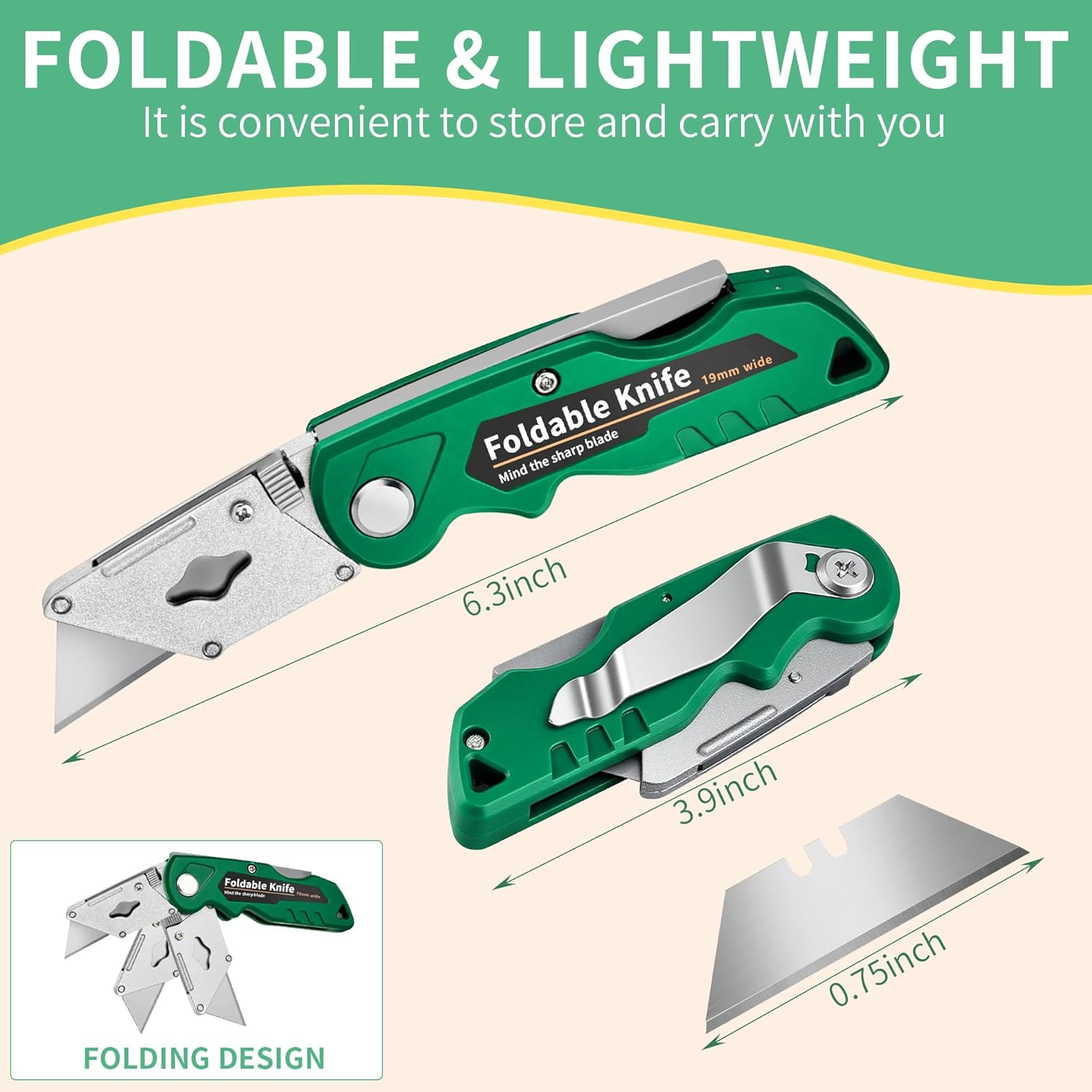 Küchen-Kartonmesser, 4er-Pack  – Heavy Equipment Blade Bewertung und Preis