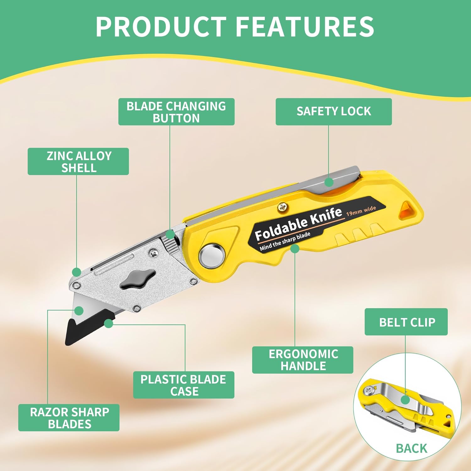 Küchen-Kartonmesser, 4er-Pack  – Heavy Equipment Blade Bewertung und Preis