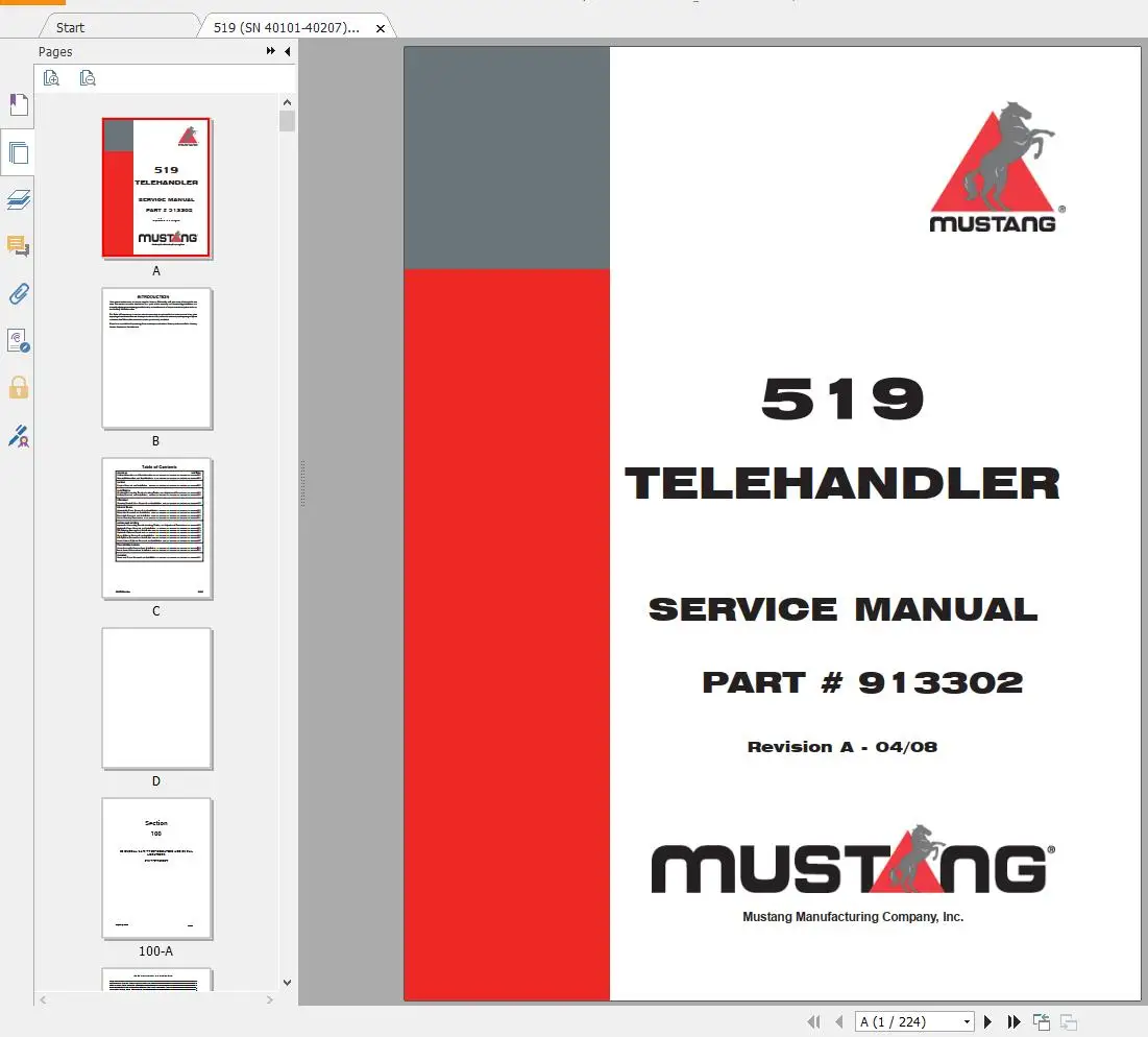 AutoDVD2 Mustang Machinery Hea – Heavy Equipment Pdf Bewertung und Preis