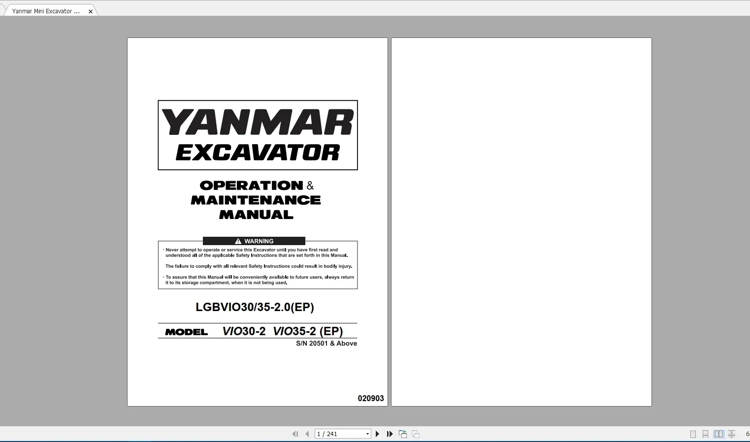 SpecDiag Yanmar Heavy Equipmen – Heavy Equipment Pdf Bewertung und Preis