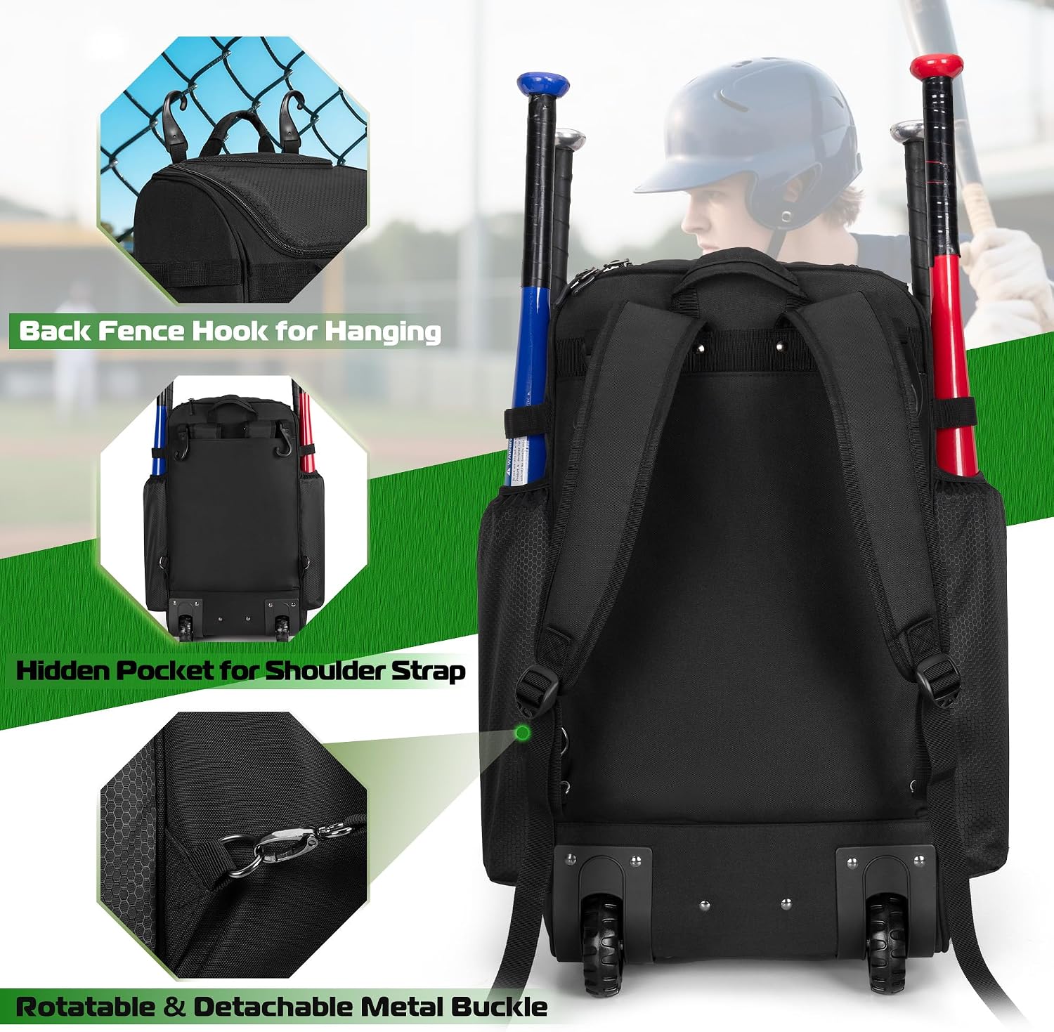Rollender Baseball-Rucksack mi – Heavy Equipment Usa Bewertung und Preis